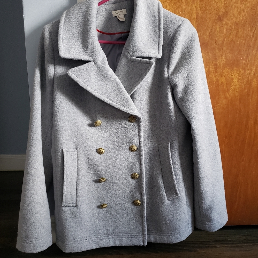 J Crew Womens Wool Blend Pea Coat